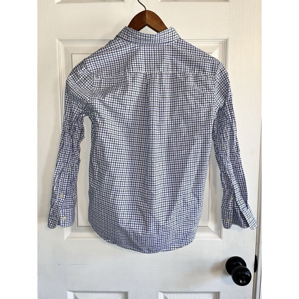 Ralph Lauren Boys‎ Long Sleeve Medium 10-12 Blue Check Button-Down Shirt - Picture 3 of 7